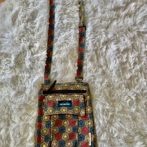 Kavu Red and Blue Crossbody Bag Vibrant Design